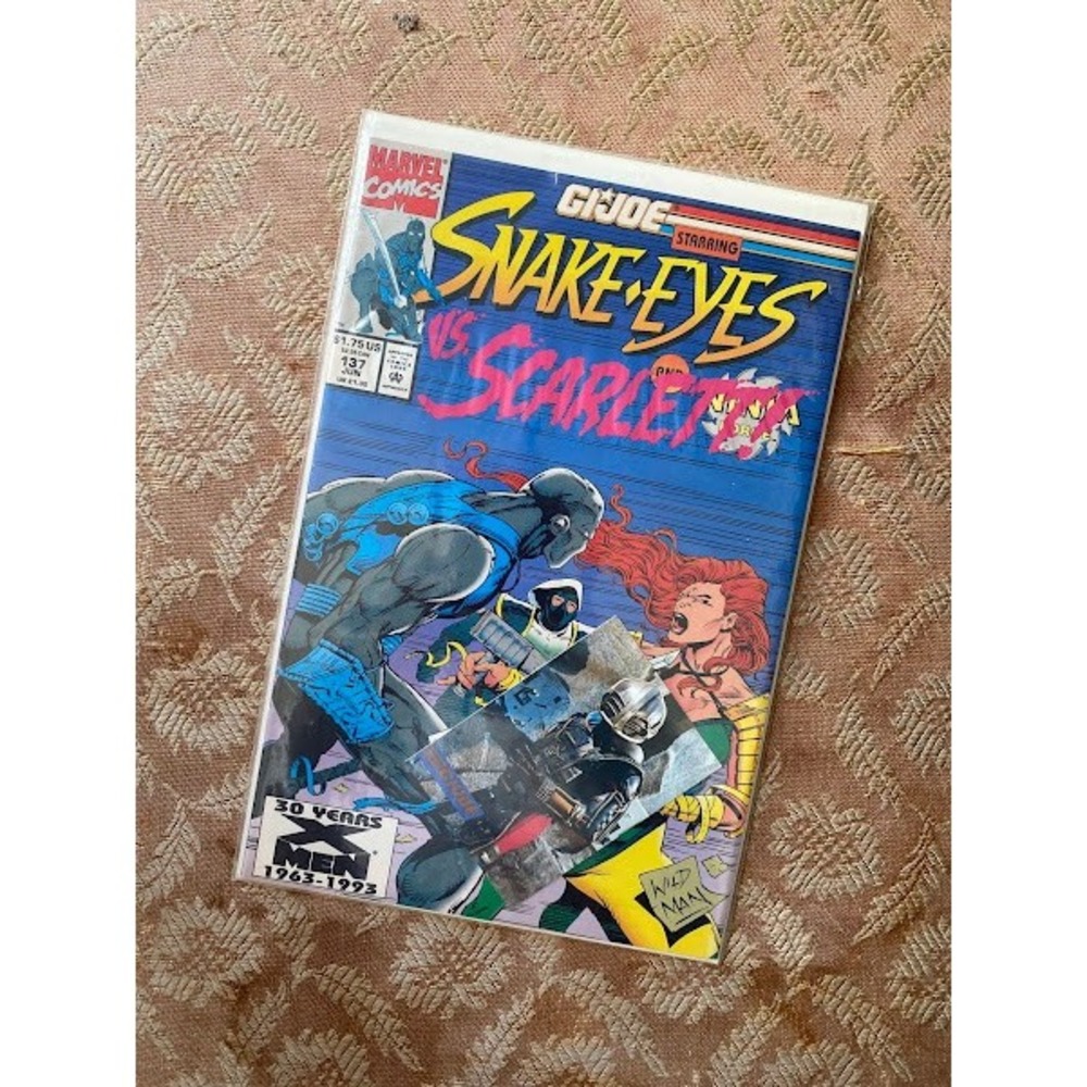 Marvel Comics GI Joe A Real American Hero 137 Snake Eyes vs Scarlett 1993 30 Yrs